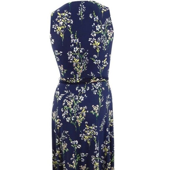 Lauren Ralph Lauren Blue Print Jersey Dress - Size 6 - Picture 3 of 7
